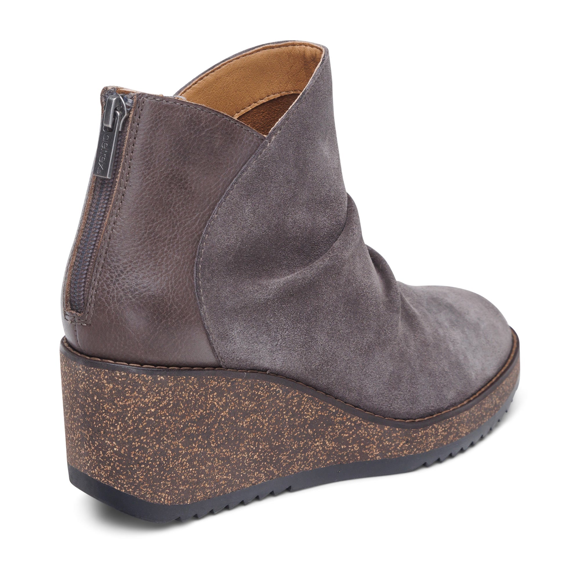 Kara Ankle Wedge Boot - Charcoal
