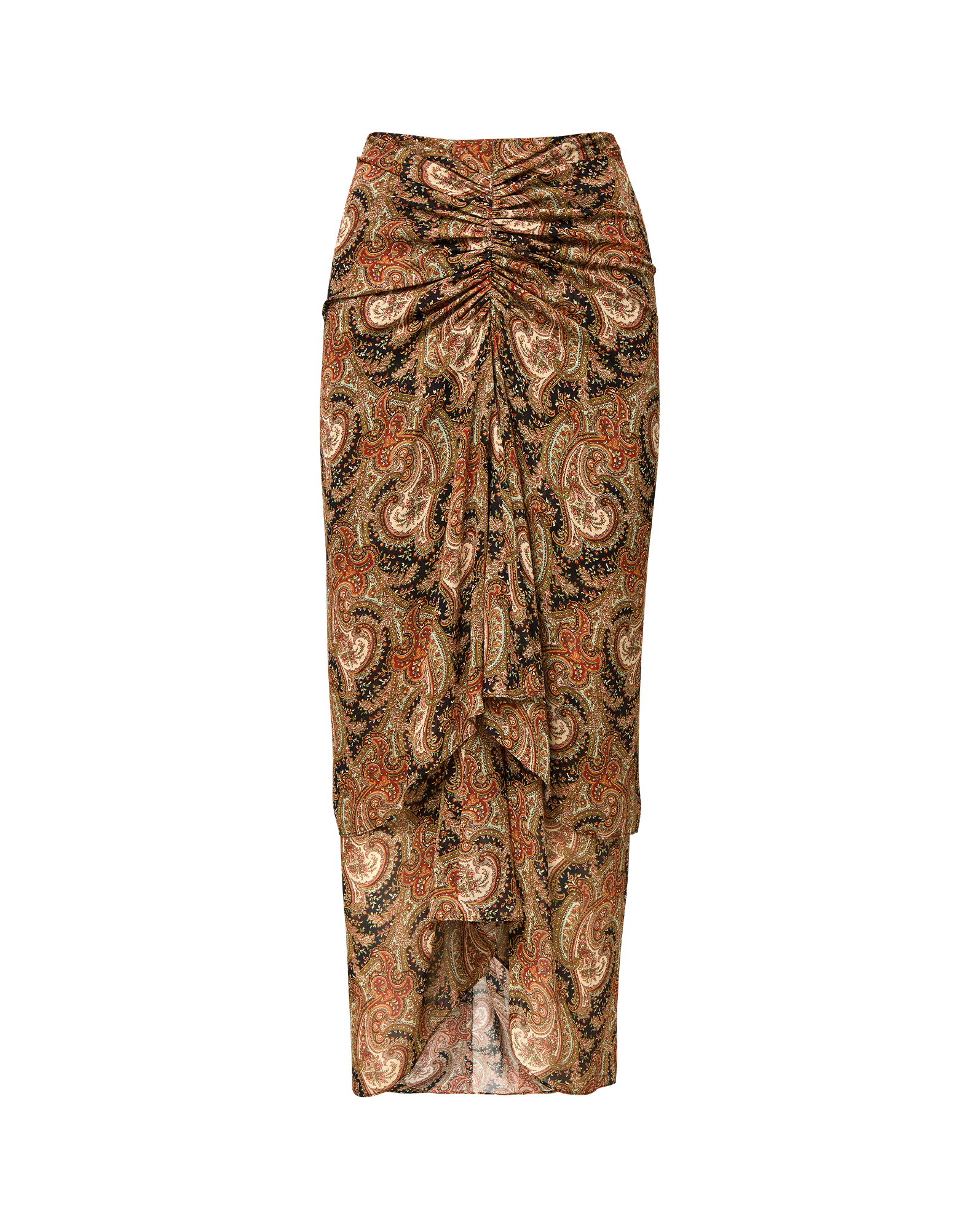 Sira Silk Midi Skirt