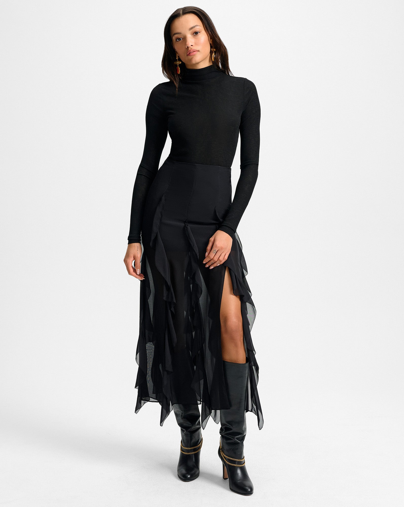 Ava Silk Maxi Skirt