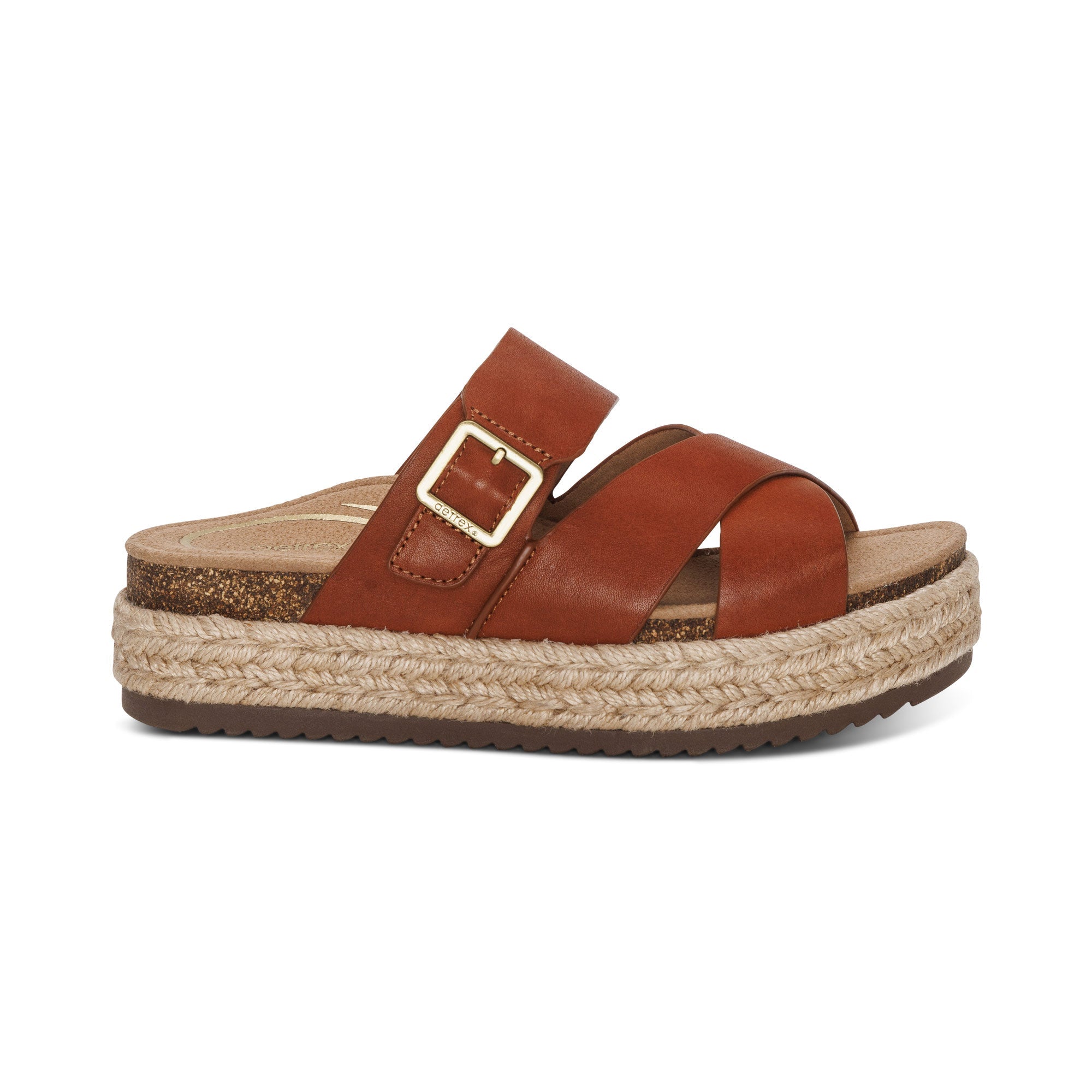 Alyssa Adjustable Slide - Cognac