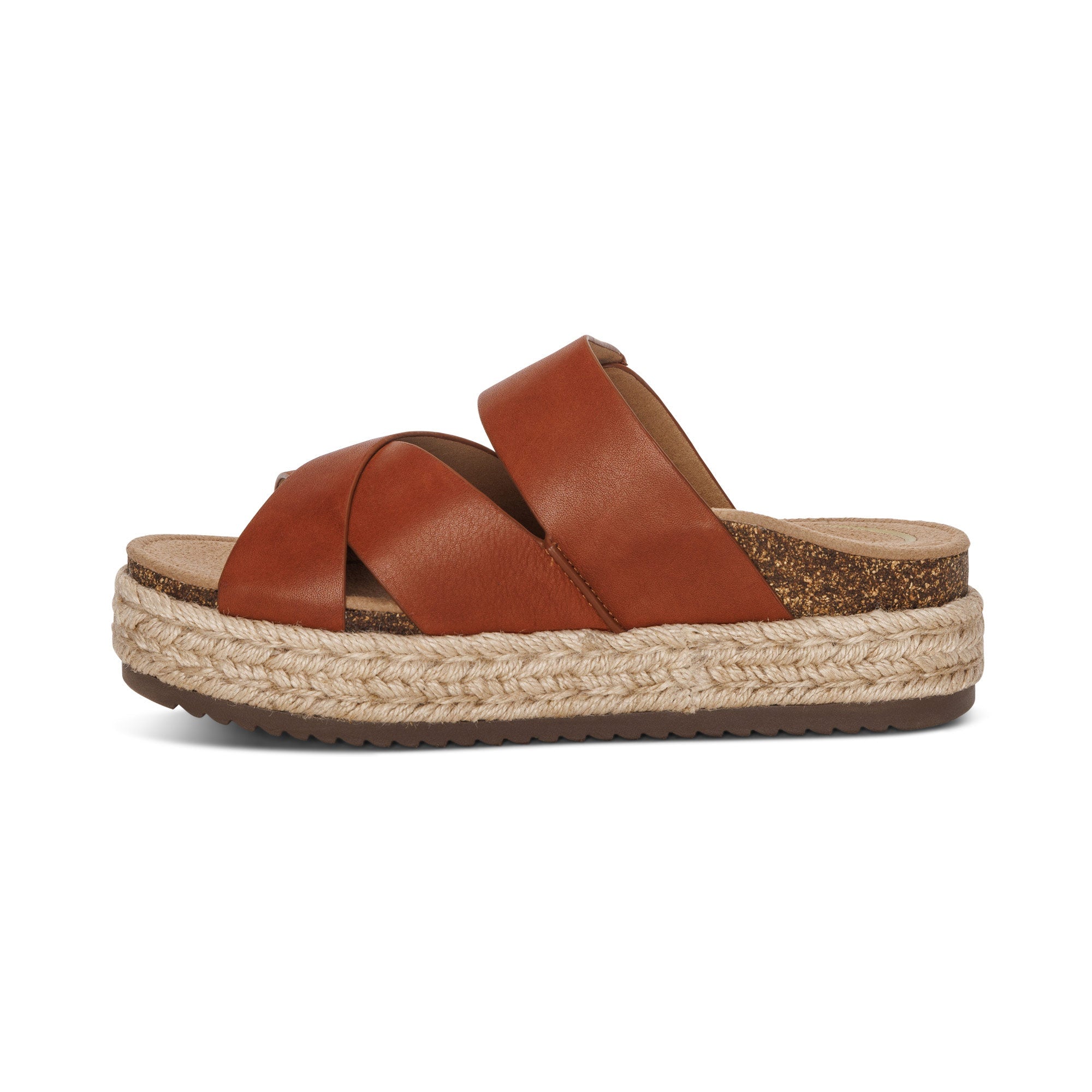 Alyssa Adjustable Slide - Cognac