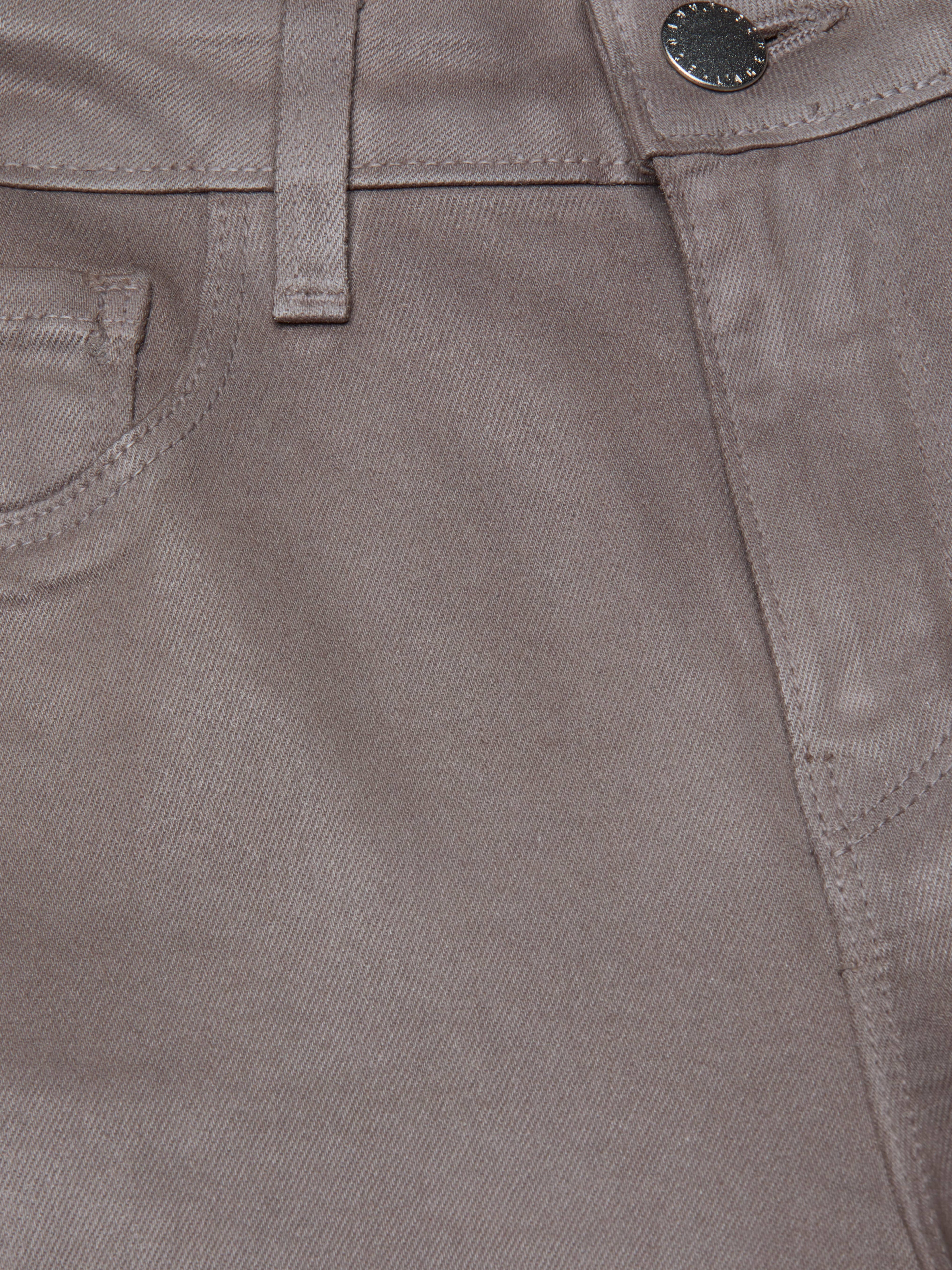 Clayton Coated Wide-Leg Jean