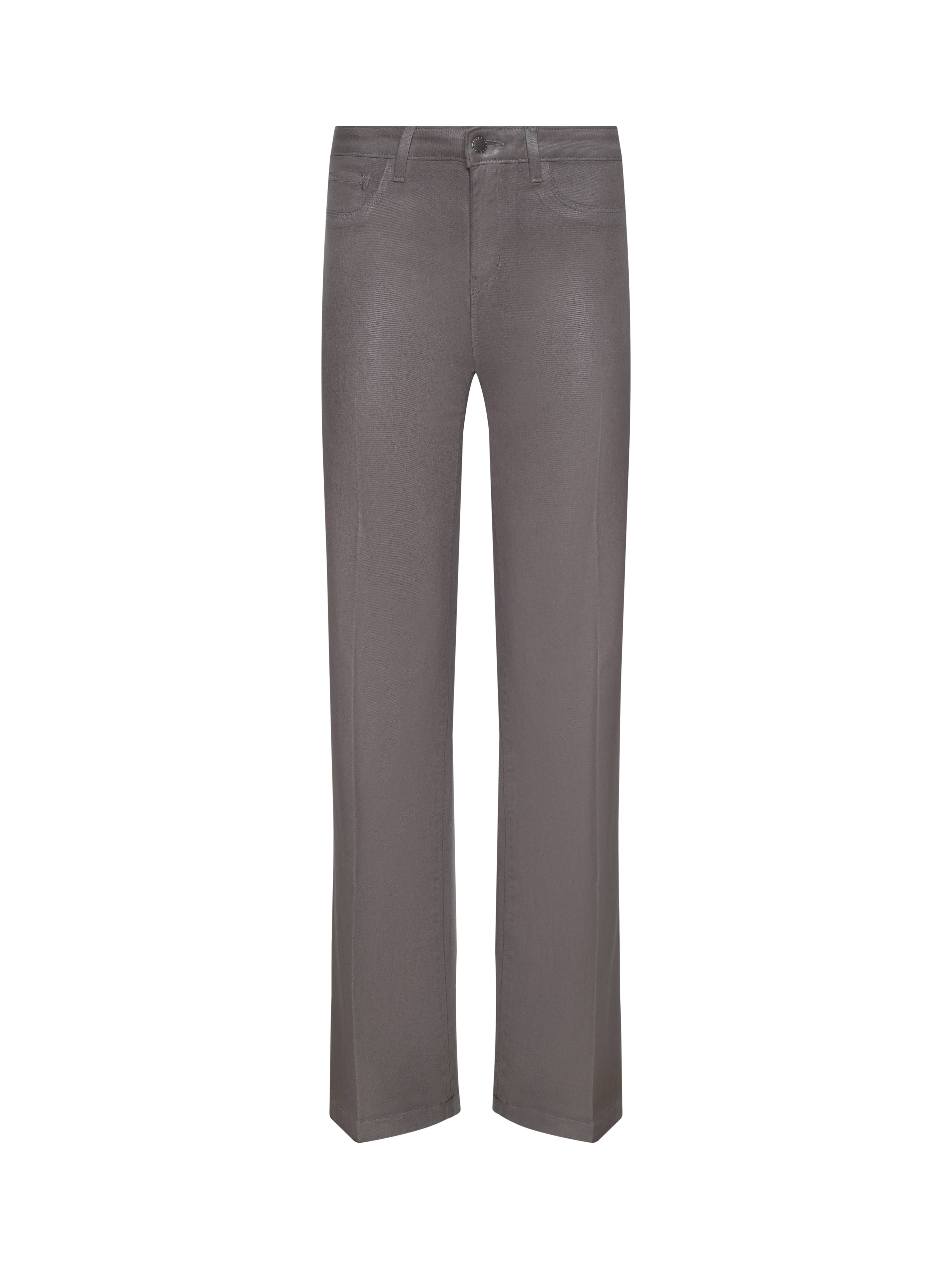 Clayton Coated Wide-Leg Jean