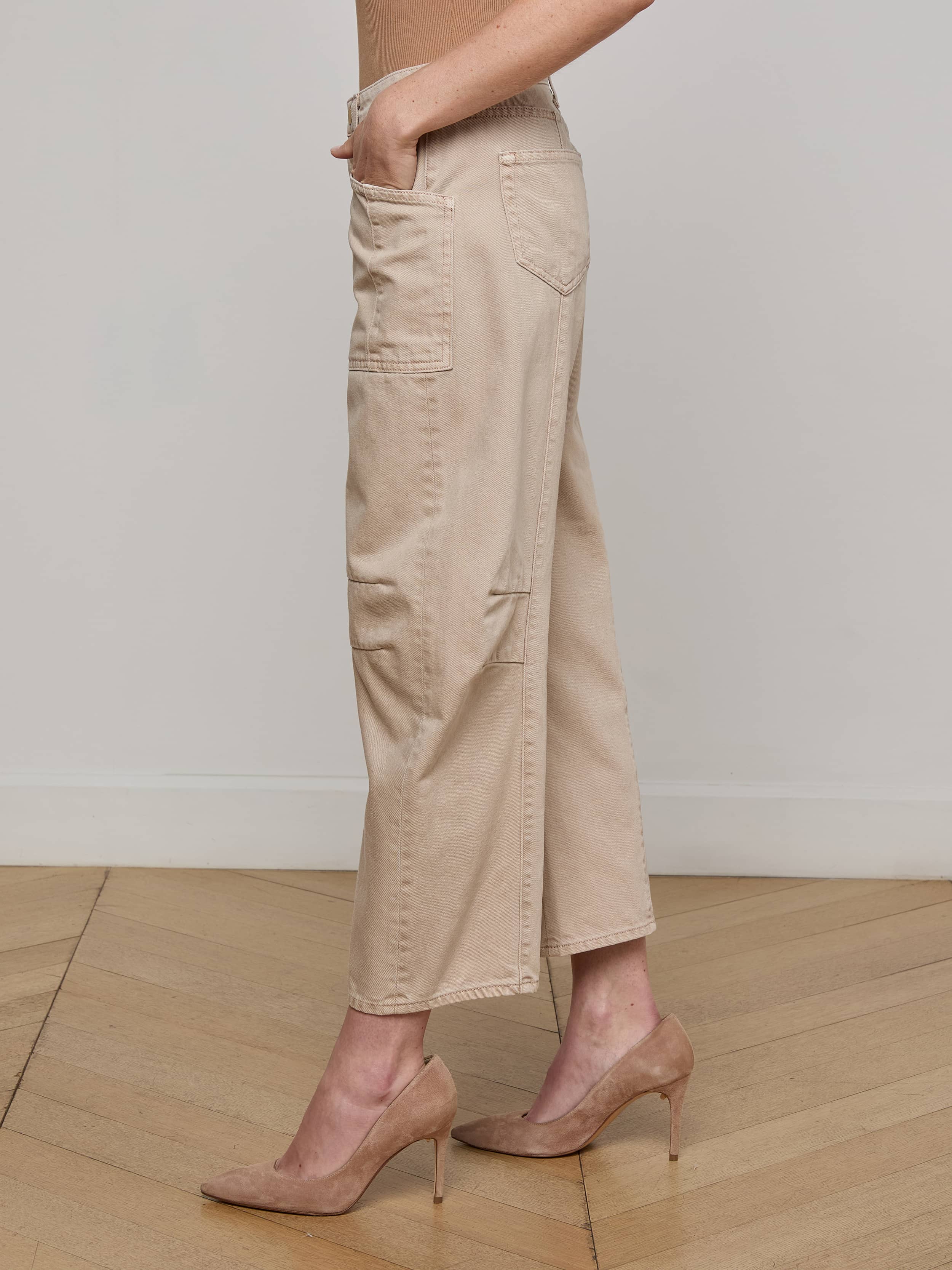 Cody Cropped Barrel-Leg Jean