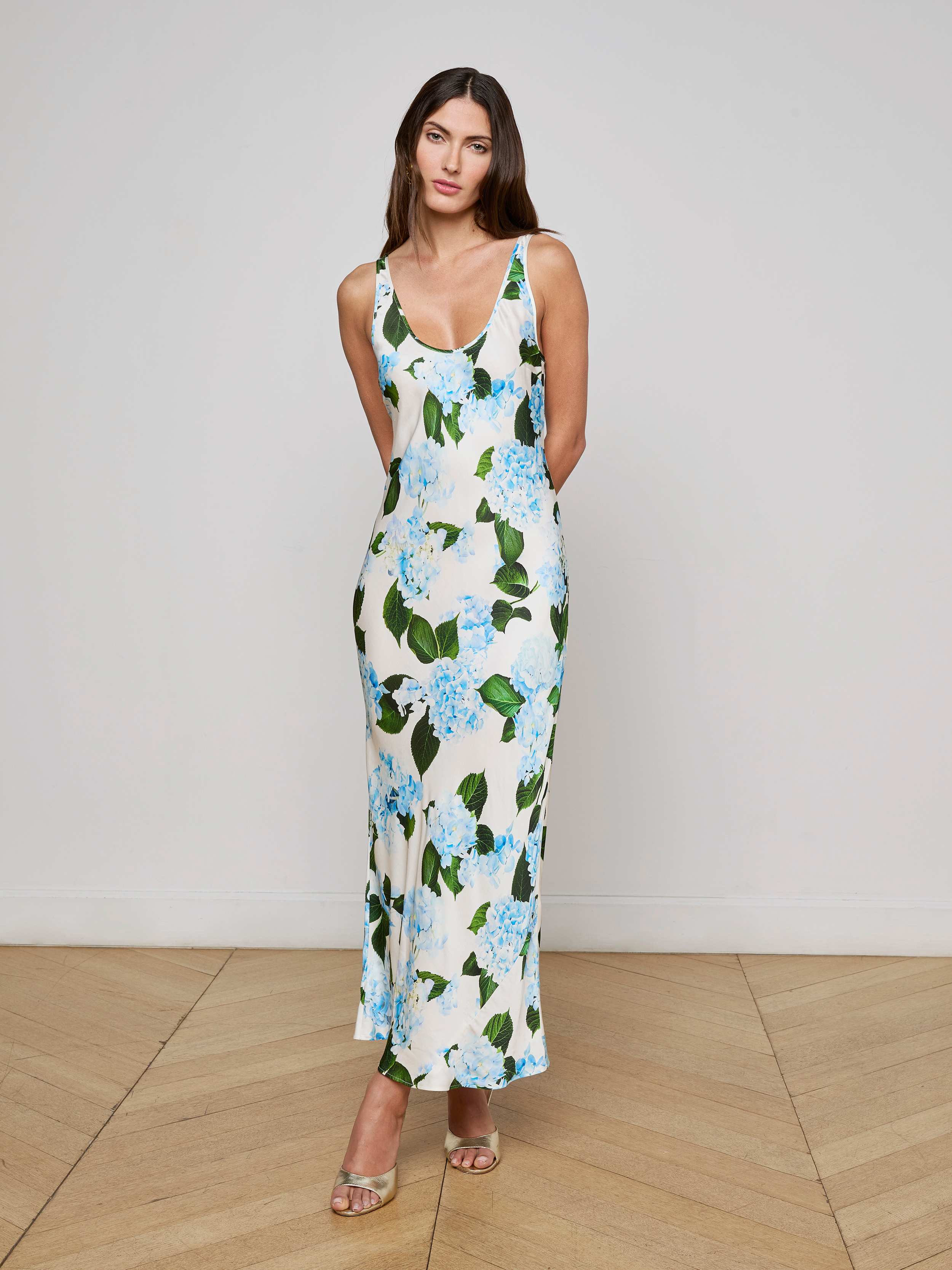 Akiya Satin Maxi Dress