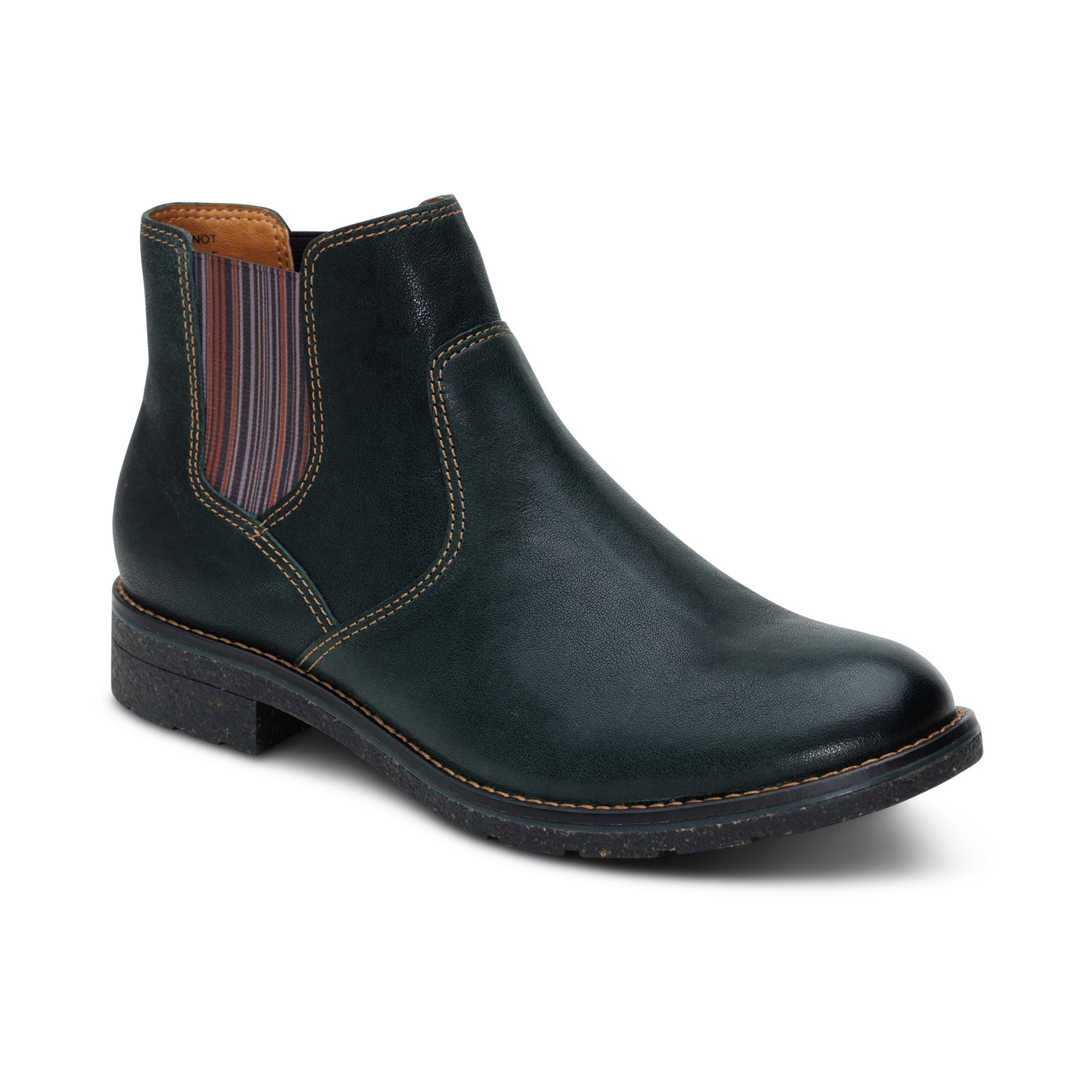 Kaylee Arch Support Chelsea Boot - Dark Green