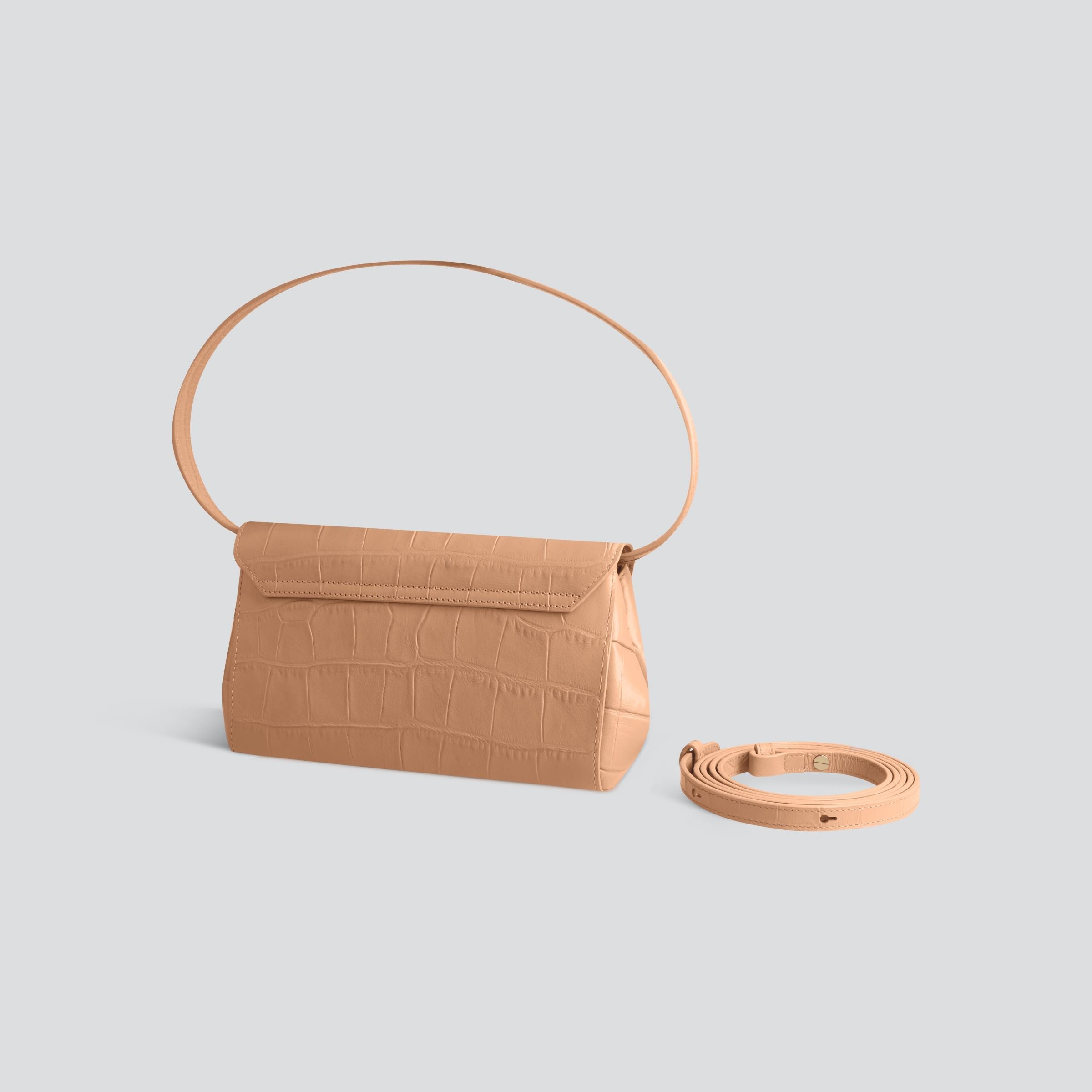 Ikon Clutch - soft croco cappuccino