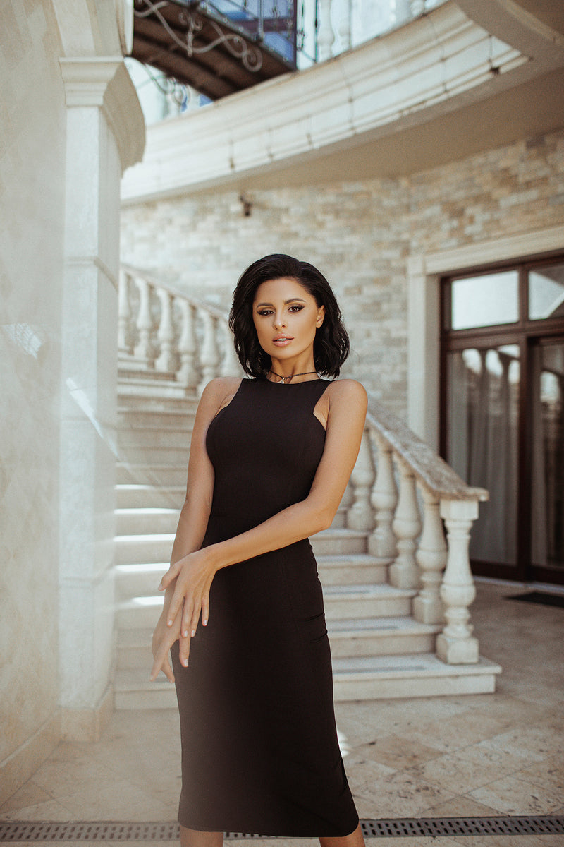 Pencil Midi Sleeveless Dress