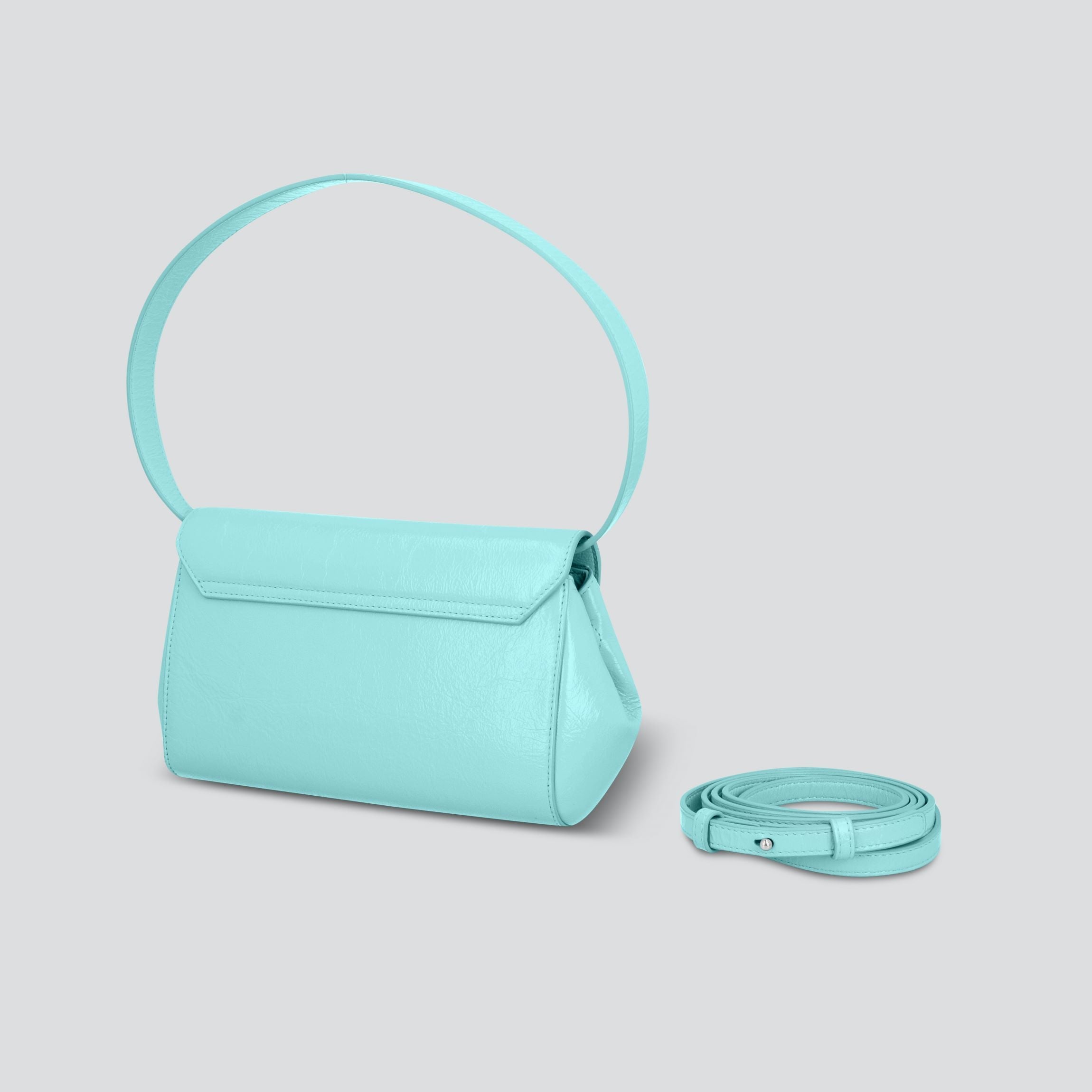 Ikon Clutch - naplack turquoise