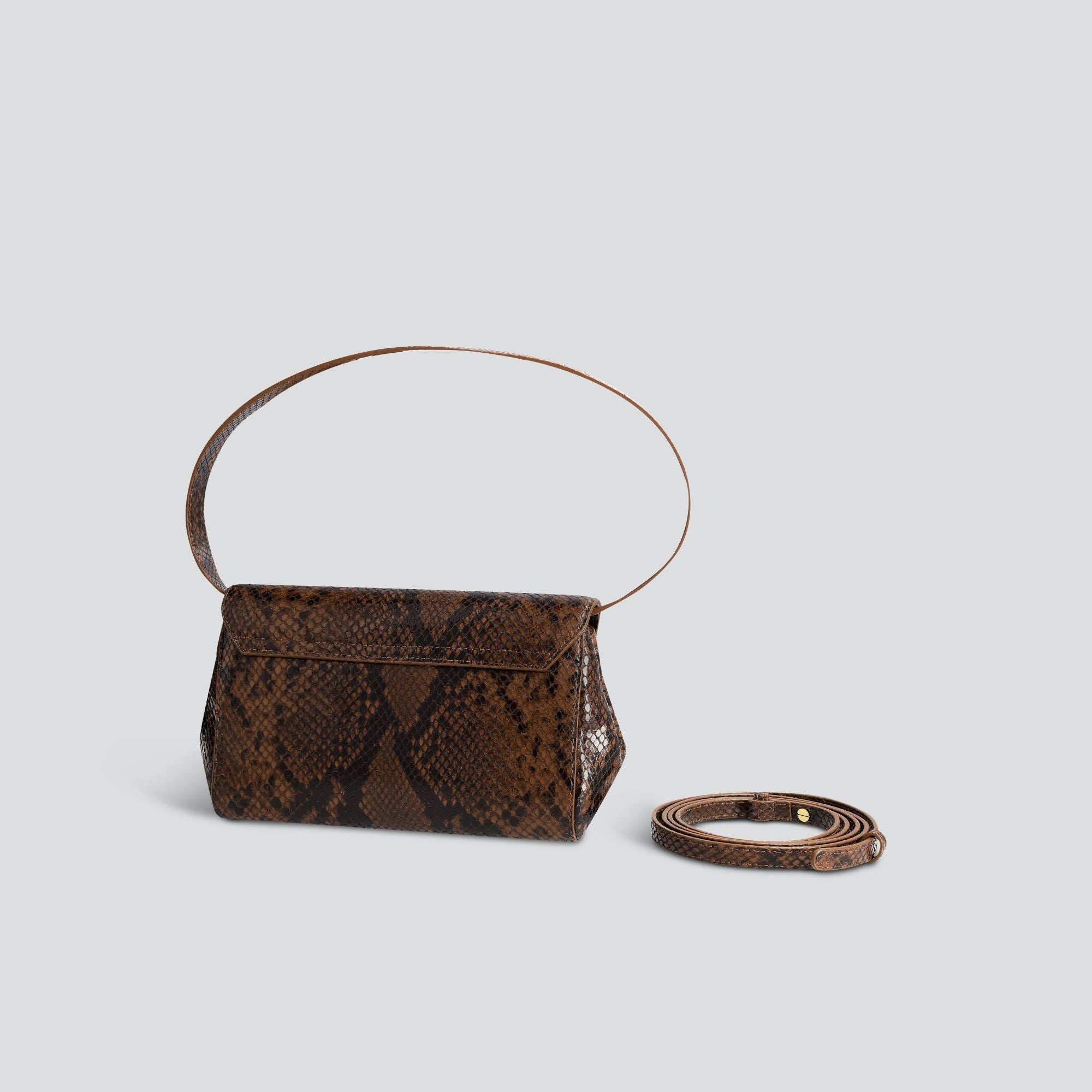 Ikon Clutch - snake dark brown