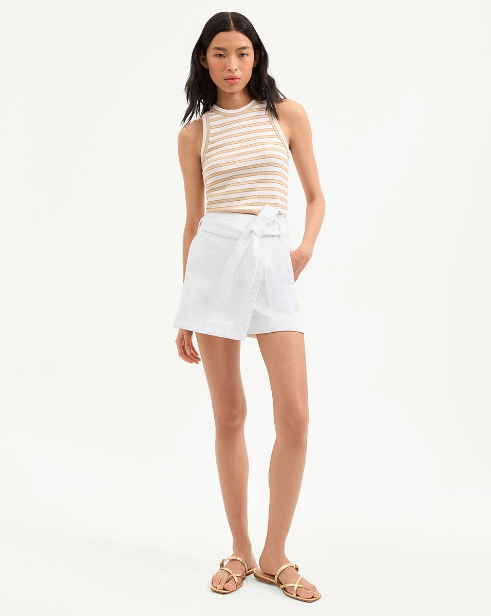 Agee Belted Wrap Skort