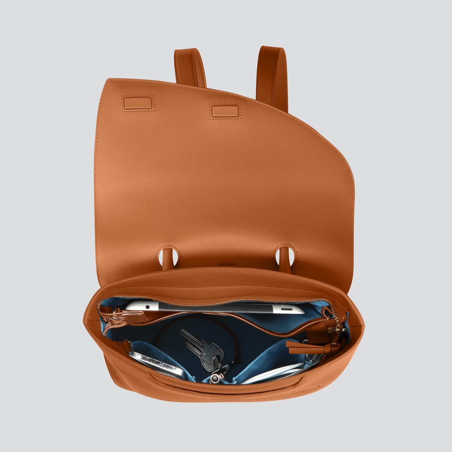 Rebel Mini Backpack - soft touch cognac